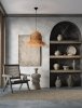 Lampa wisząca sznurkowa pleciona wiszące frendzle owalna boho rystykalna industrialna nad stół do salonu sypialni FANLIZA LE45359 Luces Exclusivas